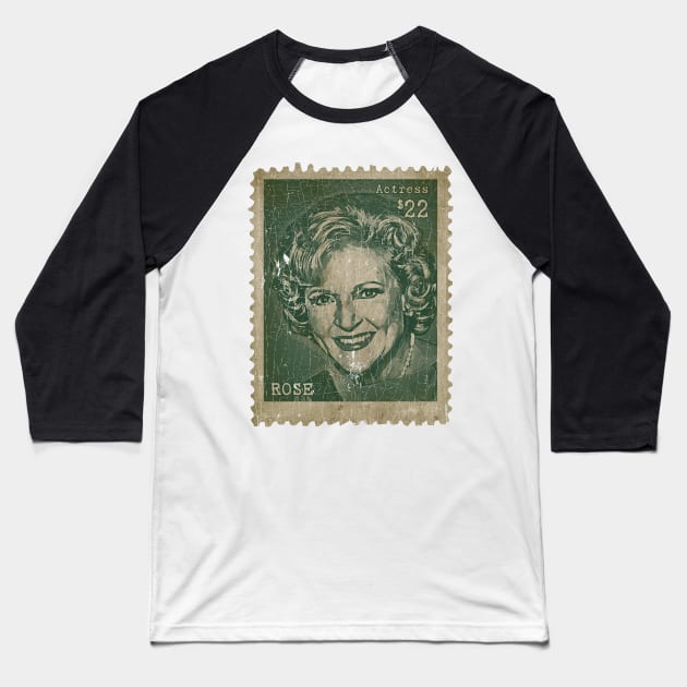 Rose Nylund Baseball T-Shirt by Chillashop Artstudio